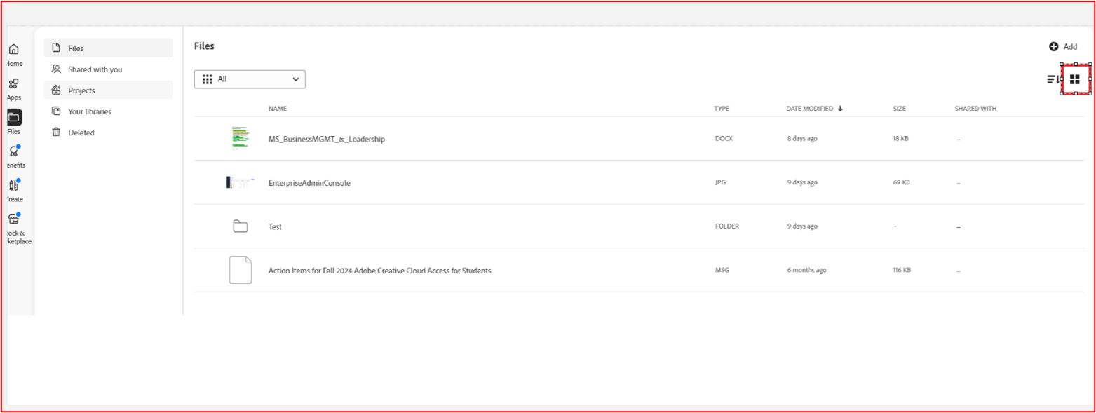 List View